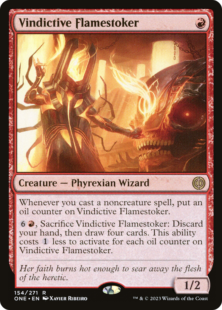 Vindictive Flamestoker [Phyrexia: All Will Be One] Foil