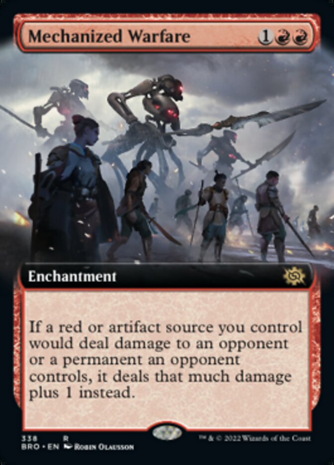 Mechanized Warfare (Extended Art) [The Brothers' War] | Silver Goblin