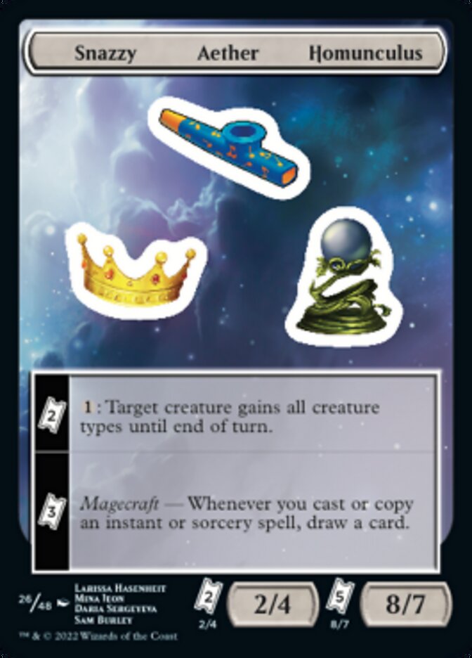 Snazzy Aether Homunculus [Unfinity Stickers] | Silver Goblin