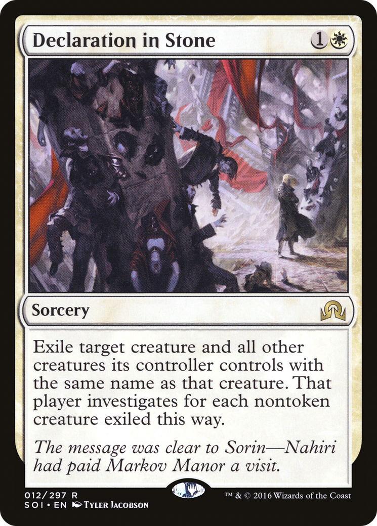 Declaration in Stone [Shadows over Innistrad] Foil