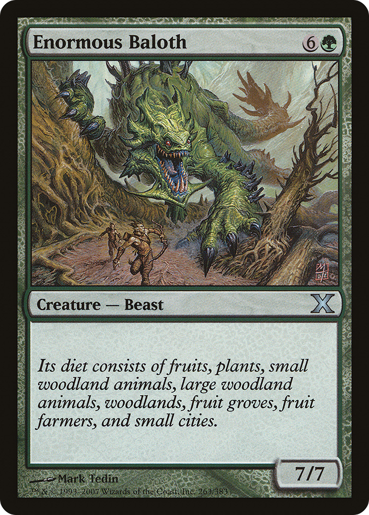 Enormous Baloth [Tenth Edition] Foil