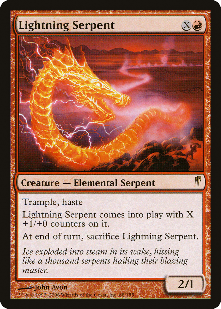 Lightning Serpent [Coldsnap] Foil