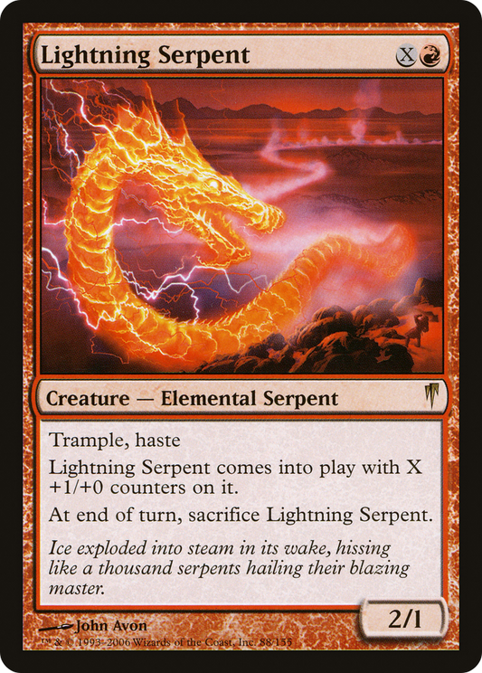 Lightning Serpent [Coldsnap] Foil