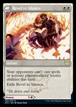 Flamescroll Celebrant // Revel in Silence [Strixhaven: School of Mages] Foil