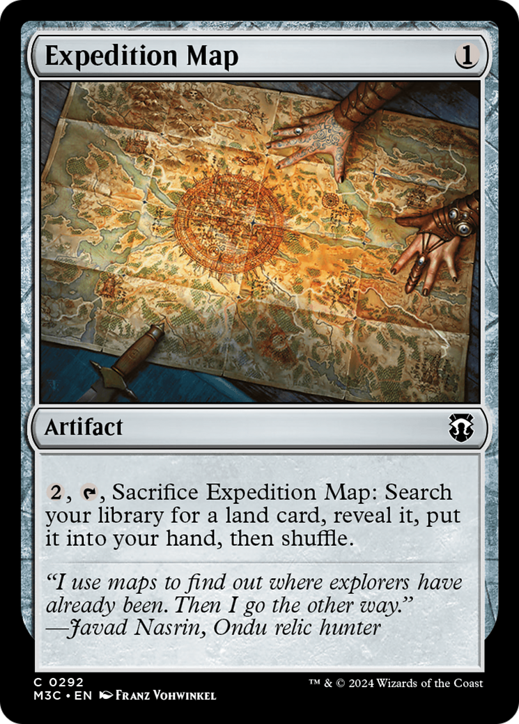 Expedition Map (Ripple Foil) [Modern Horizons 3 Commander] | Silver Goblin