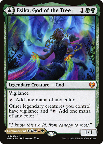 Esika, God of the Tree // The Prismatic Bridge [Kaldheim] Foil