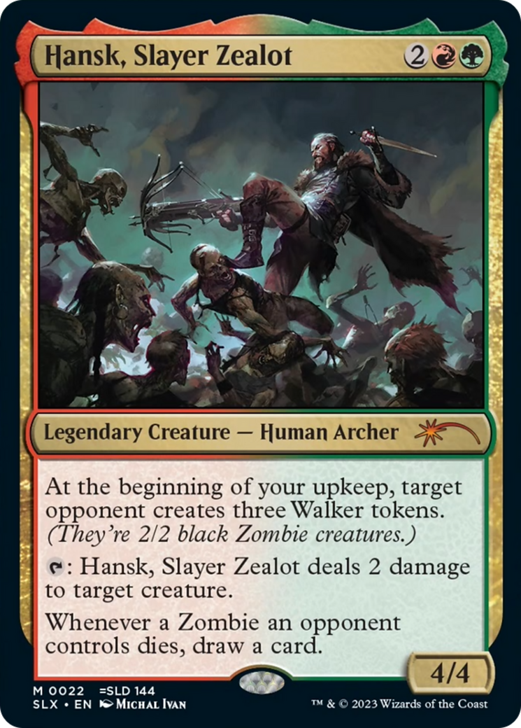 Hansk, Slayer Zealot [Secret Lair: Universes Within] Foil