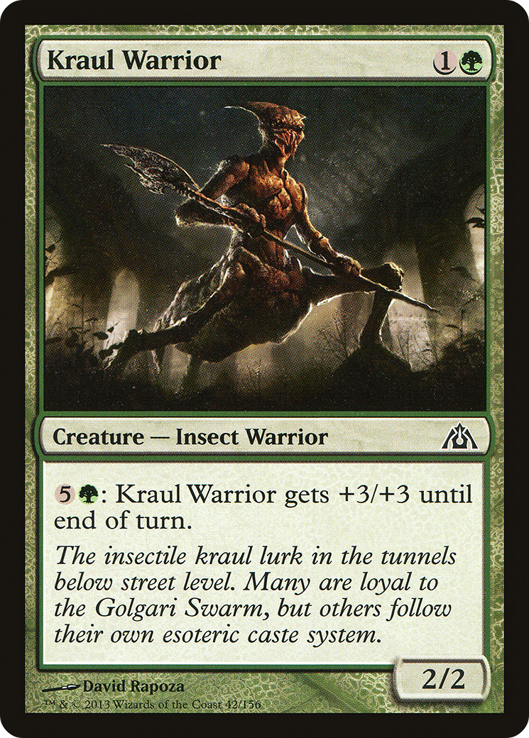Kraul Warrior [Dragon's Maze] Foil