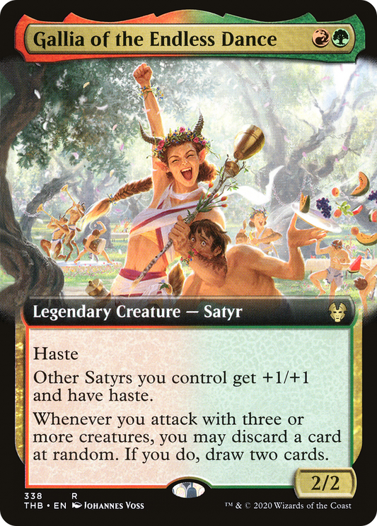 Gallia of the Endless Dance (Extended Art) [Theros Beyond Death] Foil
