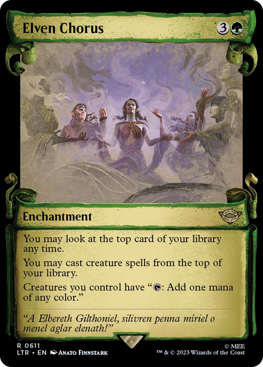 Elven Chorus [The Lord of the Rings: Tales of Middle-Earth Showcase Scrolls] Foil