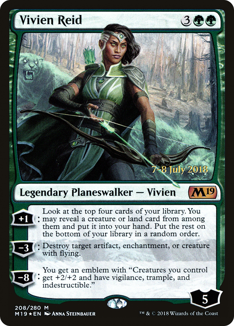 Vivien Reid [Core Set 2019 Prerelease Promos] | Silver Goblin