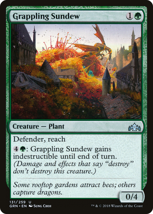 Grappling Sundew [Guilds of Ravnica] Foil