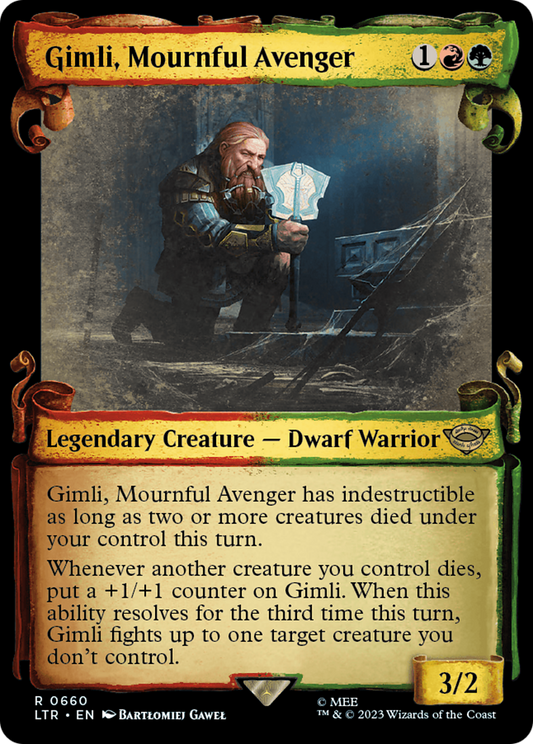 Gimli, Mournful Avenger [The Lord of the Rings: Tales of Middle-Earth Showcase Scrolls] Foil