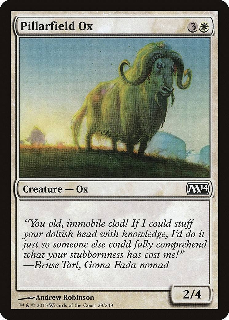 Pillarfield Ox [Magic 2014] Foil