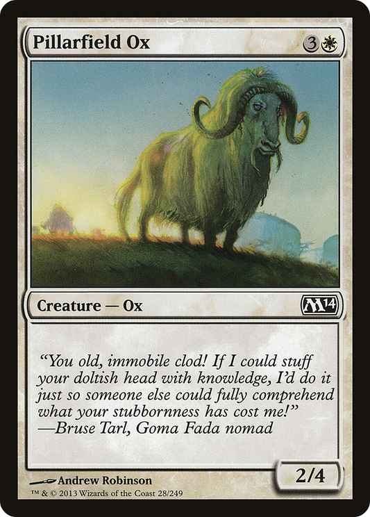 Pillarfield Ox [Magic 2014] Foil