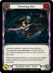 Drowning Dire (Blue) [EVR112] (Everfest)  1st Edition Rainbow Foil | Silver Goblin