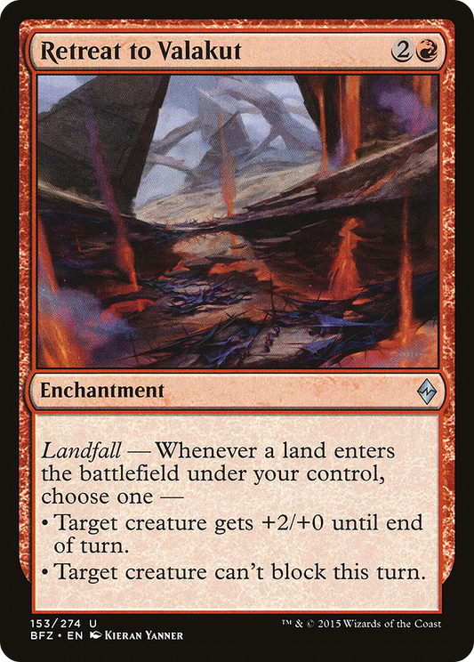 Retreat to Valakut [Battle for Zendikar] Foil