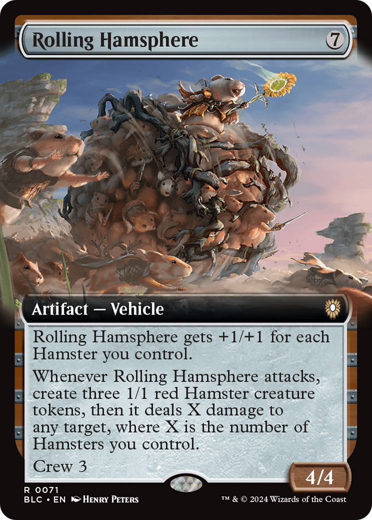 Rolling Hamsphere (Extended Art) [Bloomburrow Commander] | Silver Goblin