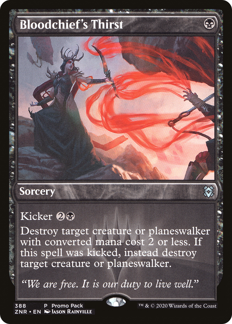 Bloodchief's Thirst (Promo Pack) [Zendikar Rising Promos]