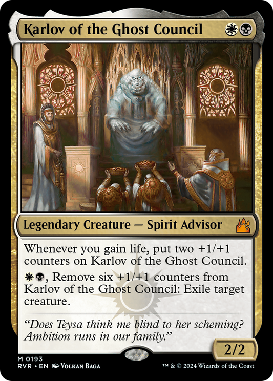 Karlov of the Ghost Council [Ravnica Remastered] Foil