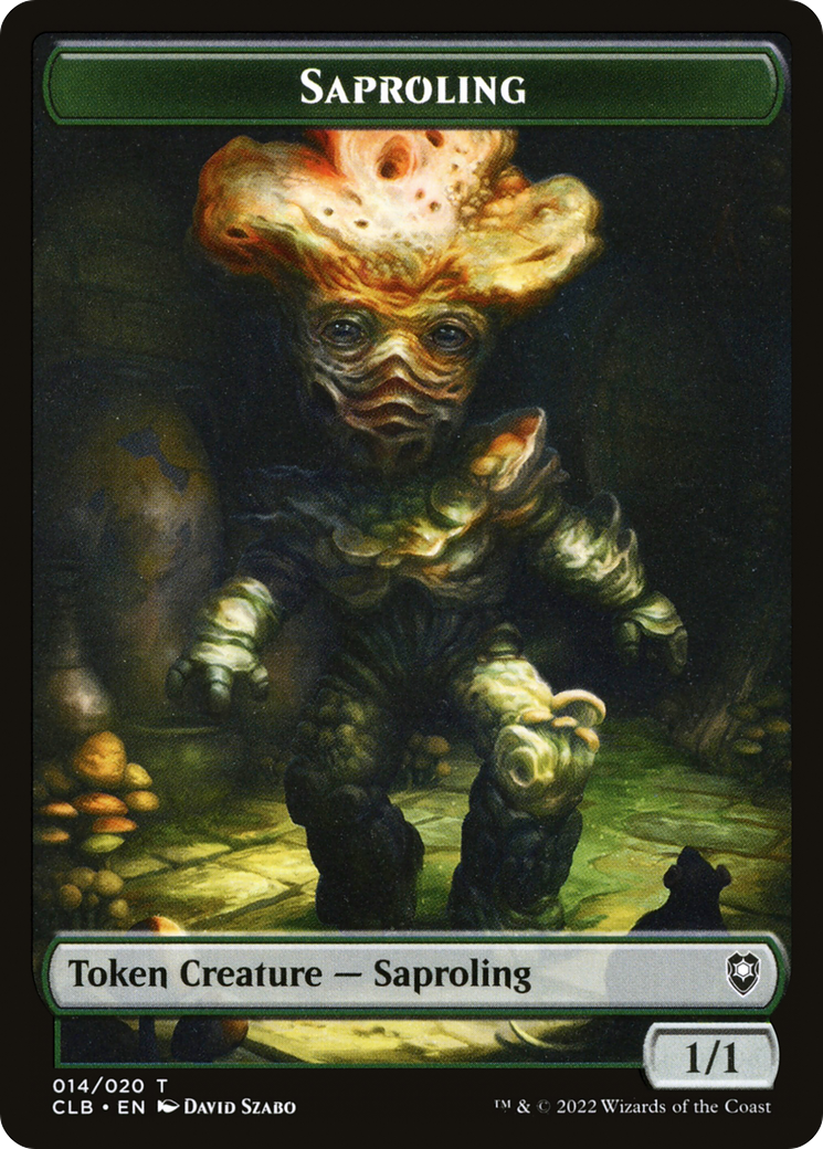 Saproling Token (014) - Battle for Baldur's Gate Tokens