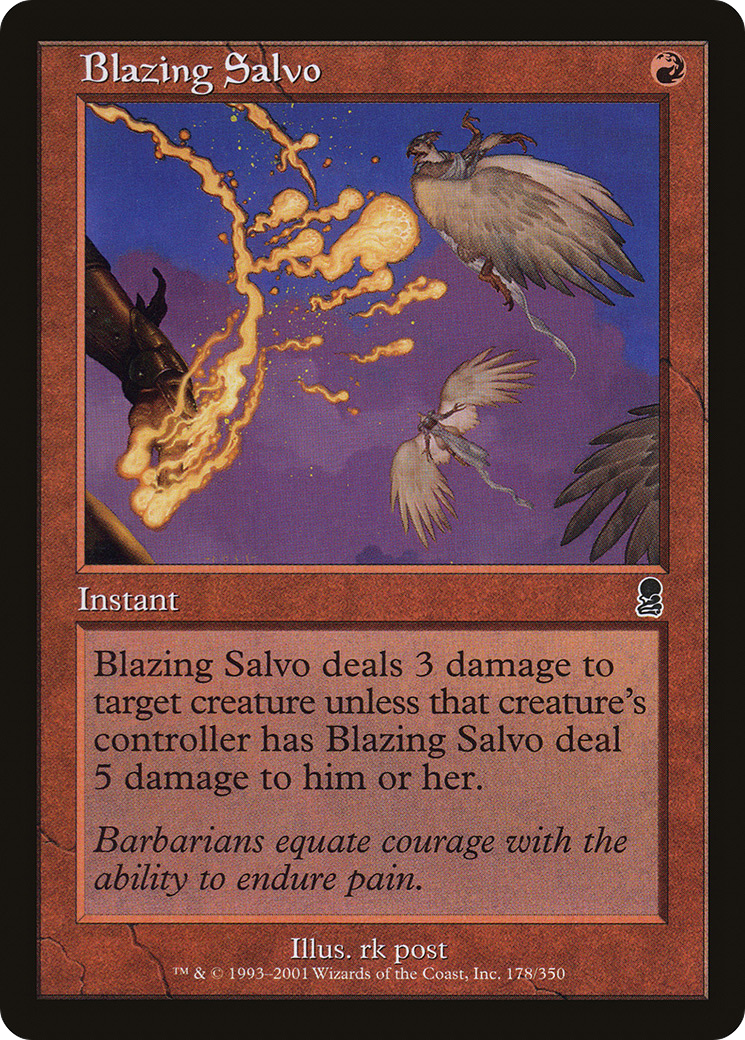 Blazing Salvo [Odyssey] Foil