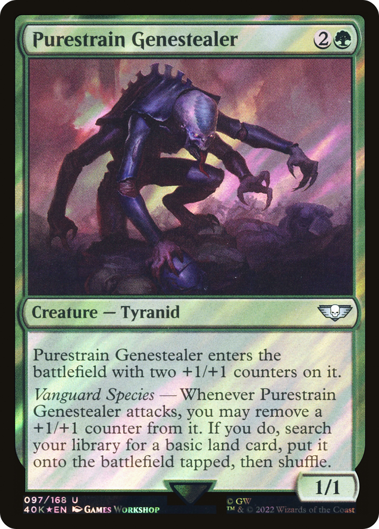 Purestrain Genestealer (097) Surge Foil - Warhammer 40,000 Commander