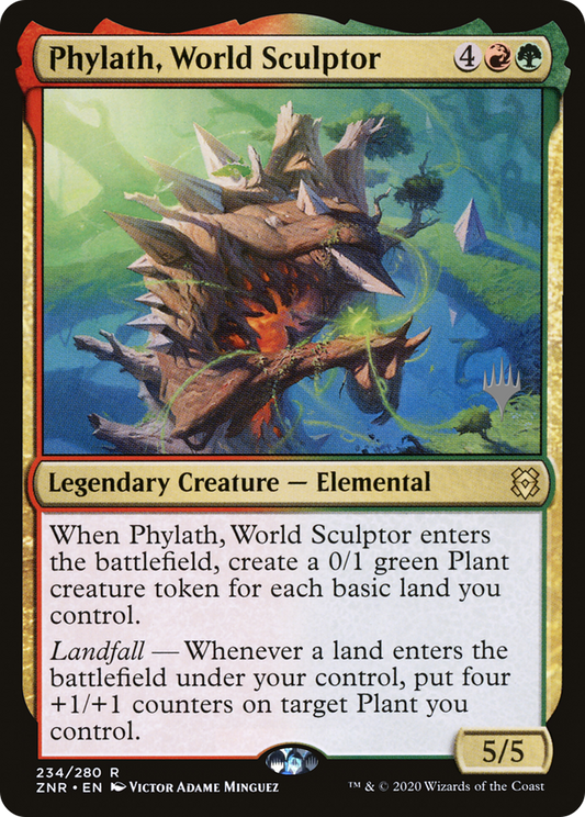 Phylath, World Sculptor (Promo Pack) [Zendikar Rising Promos] Foil