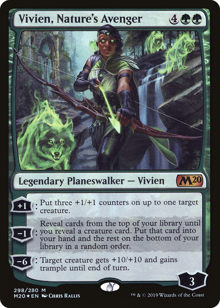 Vivien, Nature's Avenger [Core Set 2020] | Silver Goblin