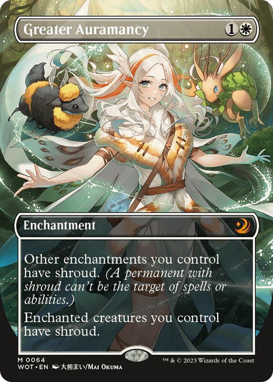 Greater Auramancy (Anime Borderless) [Wilds of Eldraine: Enchanting Tales] Foil