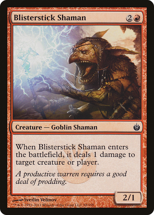 Blisterstick Shaman [Mirrodin Besieged] Foil