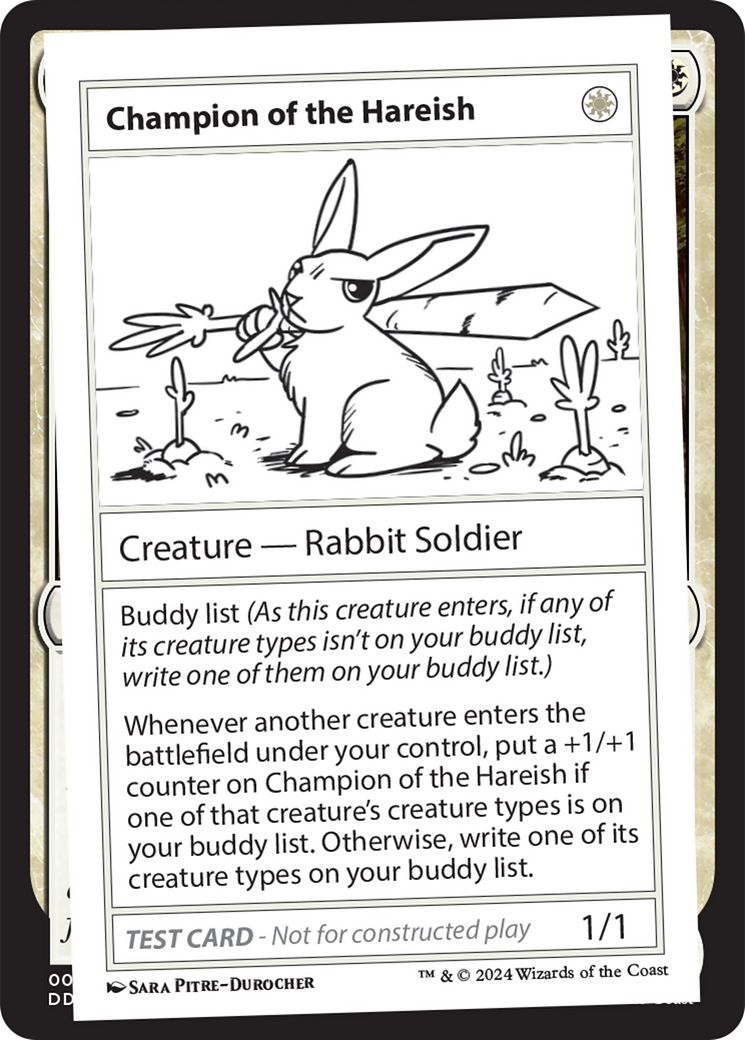 Champion of the Hareish [Mystery Booster 2 Playtest Cards] | Silver Goblin