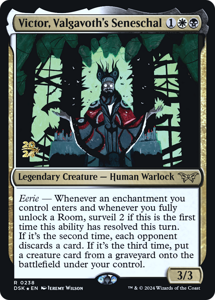 Victor, Valgavoth's Seneschal [Duskmourn: House of Horror Prerelease Promos] | Silver Goblin