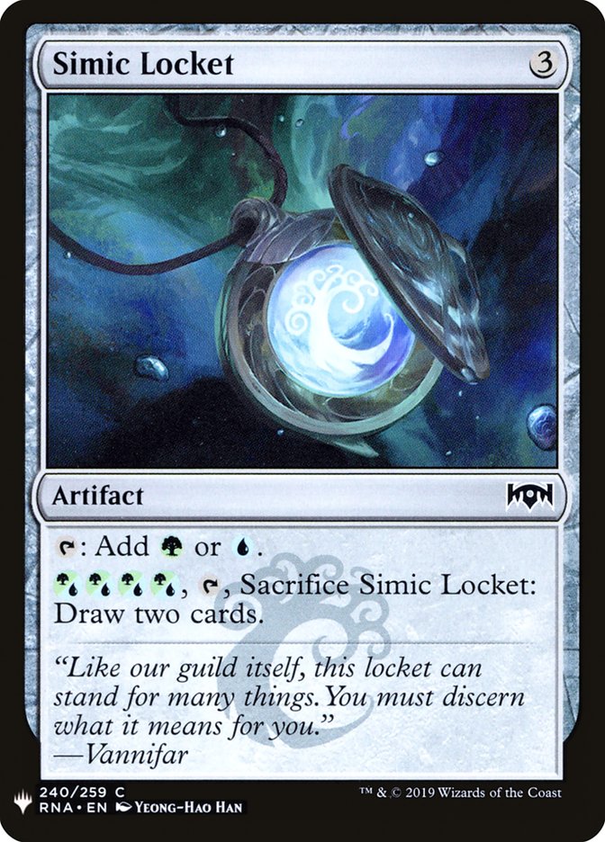 Simic Locket [Mystery Booster] | Silver Goblin