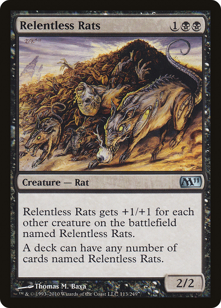 Relentless Rats [Magic 2011] Foil