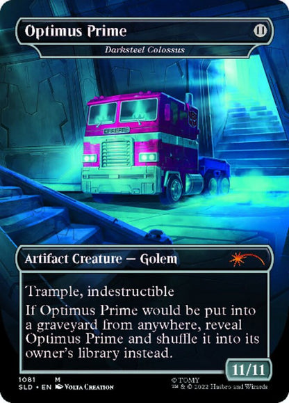 Darksteel Colossus - Optimus Prime (Borderless) [Secret Lair Drop Series] Foil
