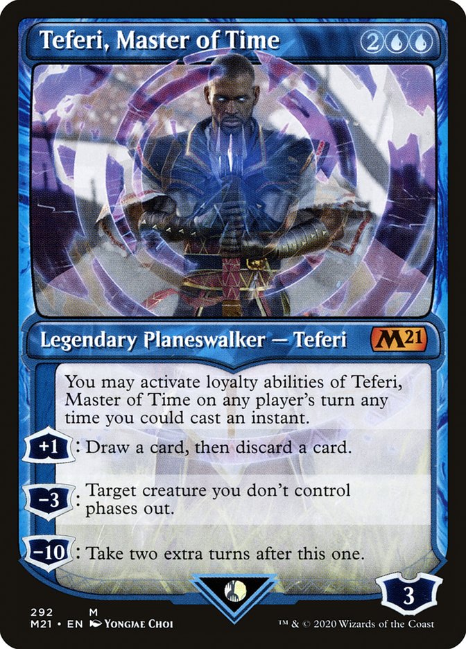 Teferi, Master of Time (Showcase) (292) [Core Set 2021] | Silver Goblin