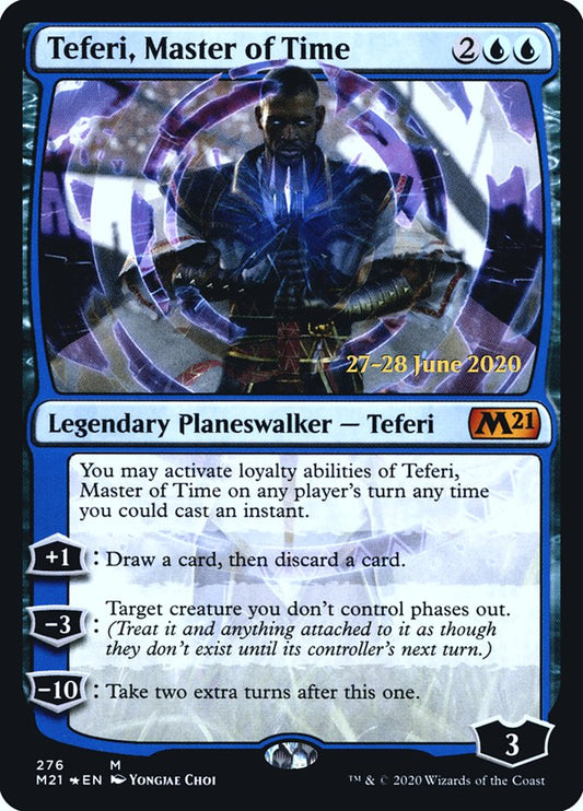 Teferi, Master of Time (276) [Core Set 2021 Prerelease Promos] Foil