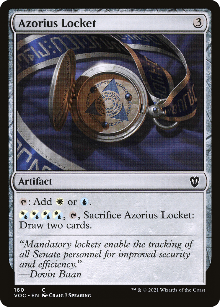 Azorius Locket [Innistrad: Crimson Vow Commander] | Silver Goblin