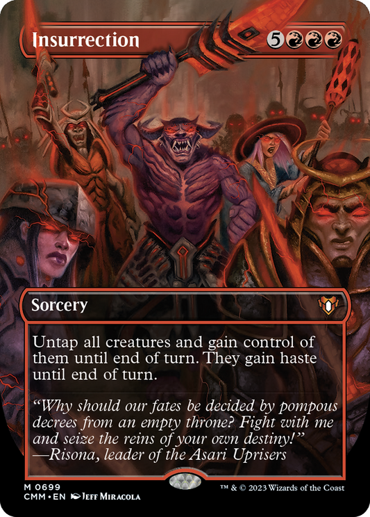 Insurrection (Borderless Alternate Art) [Commander Masters] Foil