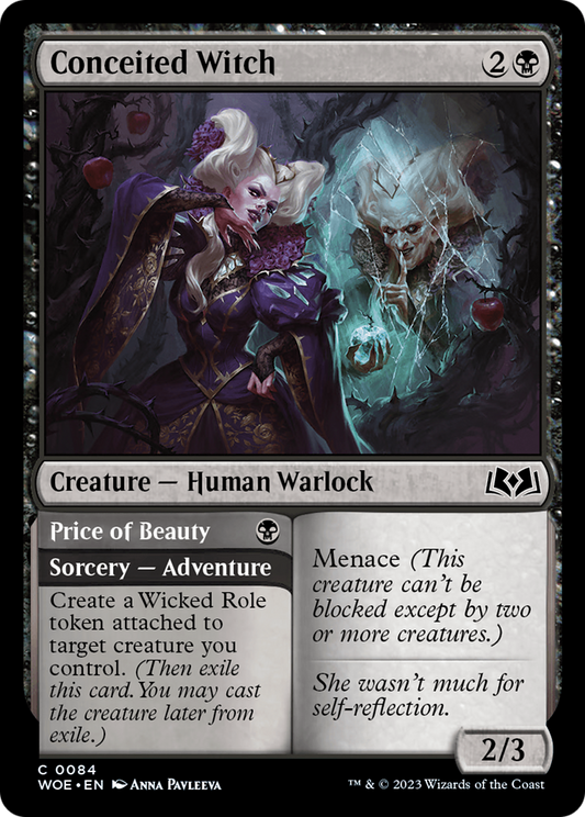 Conceited Witch // Price of Beauty [Wilds of Eldraine] Foil