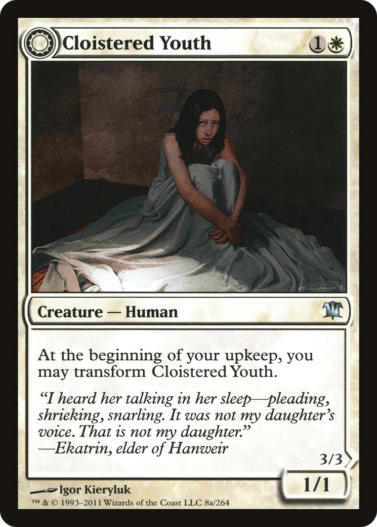 Cloistered Youth // Unholy Fiend [Innistrad] Foil