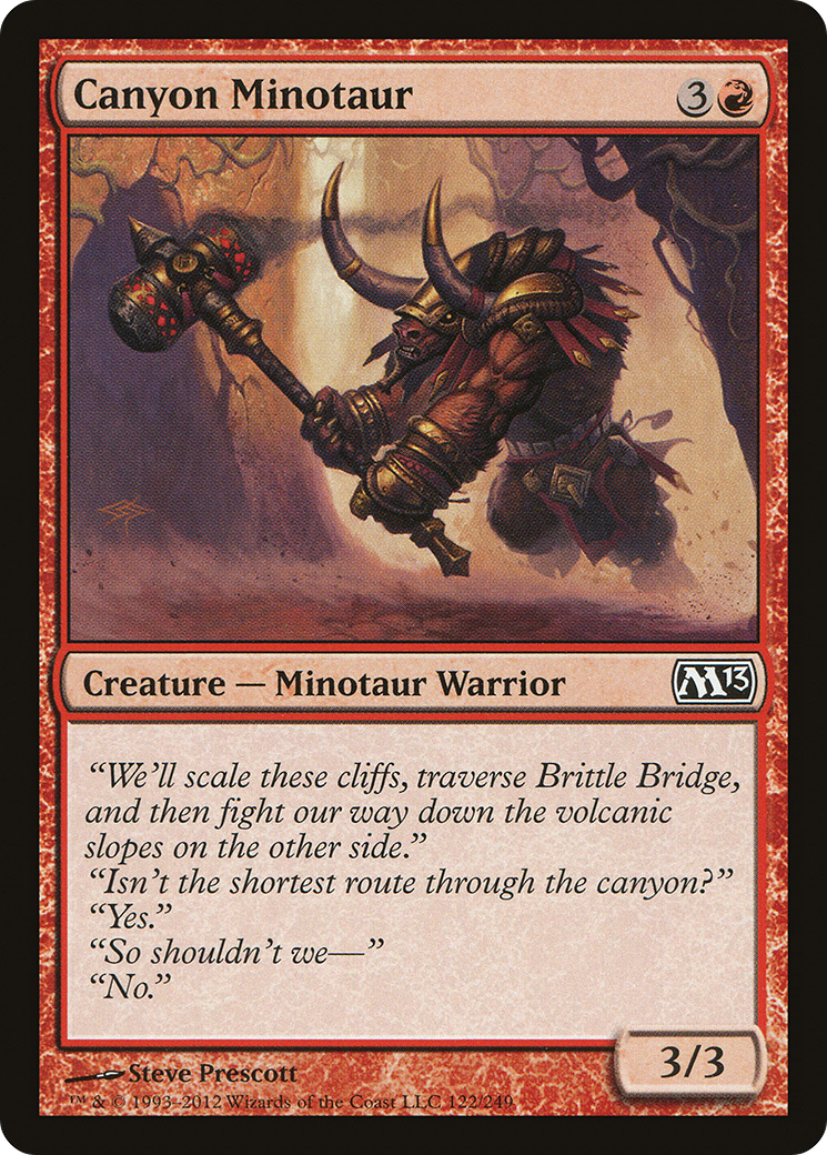 Canyon Minotaur [Magic 2013] Foil