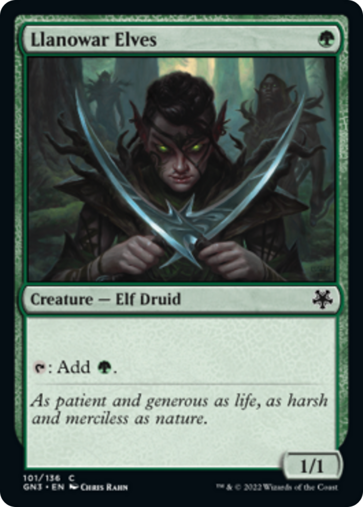 Llanowar Elves [Game Night: Free-for-All] | Silver Goblin