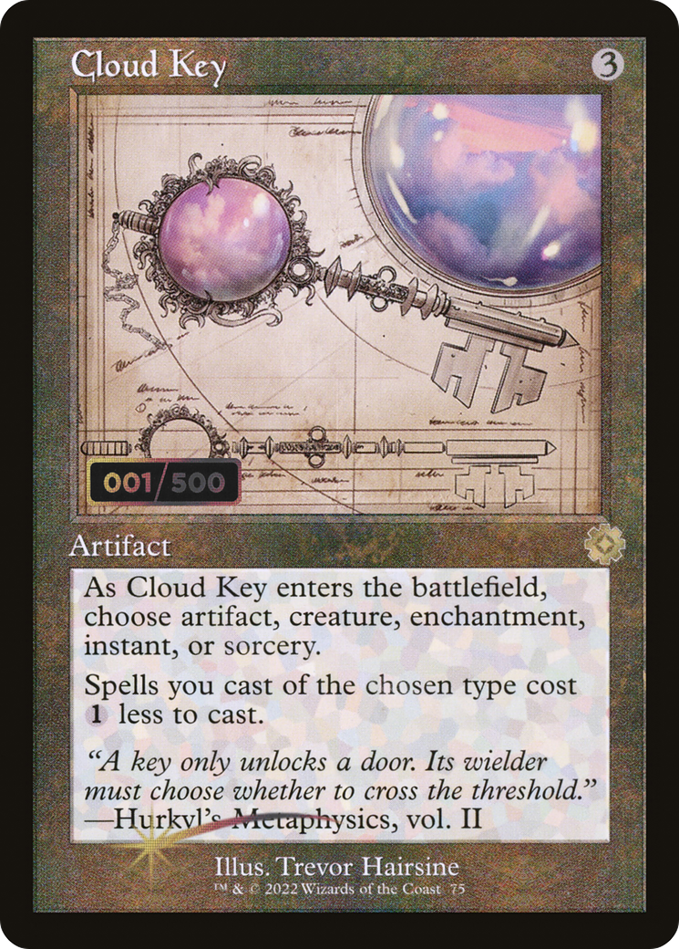 Cloud Key (Retro Schematic) (Serialized) [The Brothers' War Retro Artifacts] | Silver Goblin