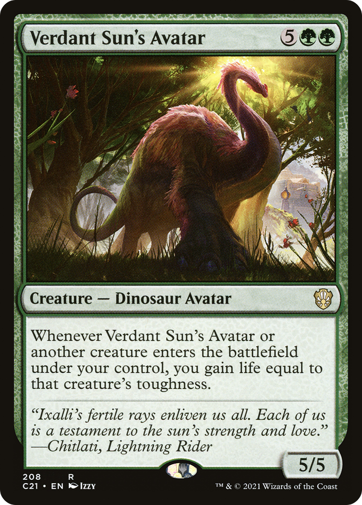 Verdant Sun's Avatar [Commander 2021]