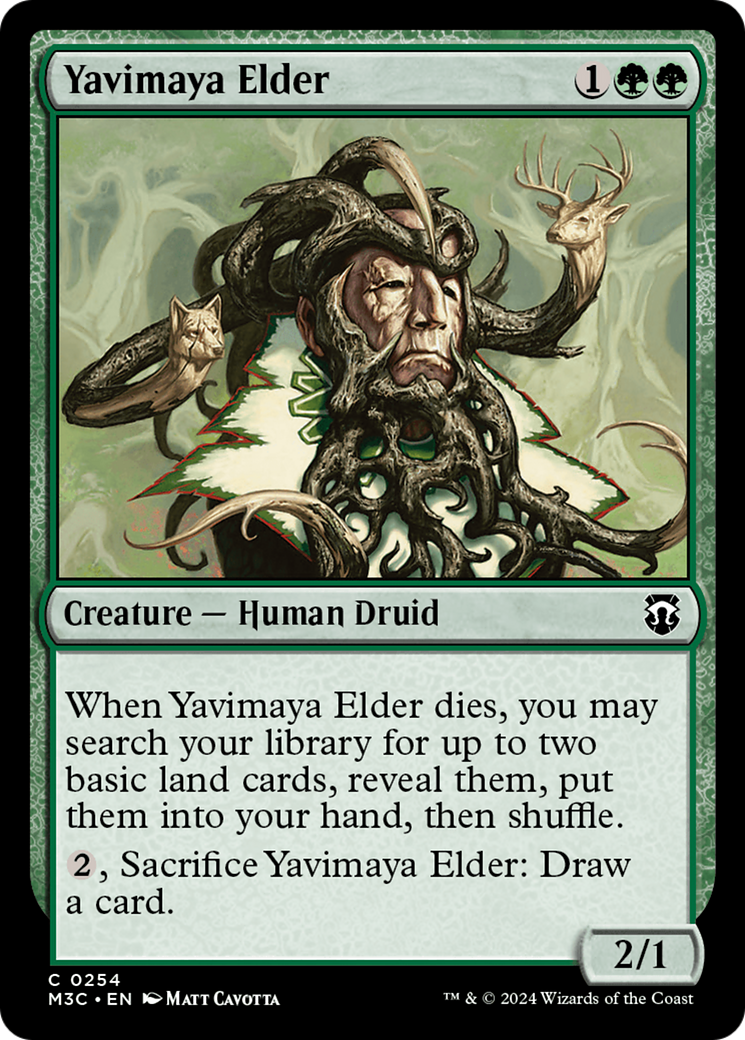 Yavimaya Elder (Ripple Foil) [Modern Horizons 3 Commander] | Silver Goblin