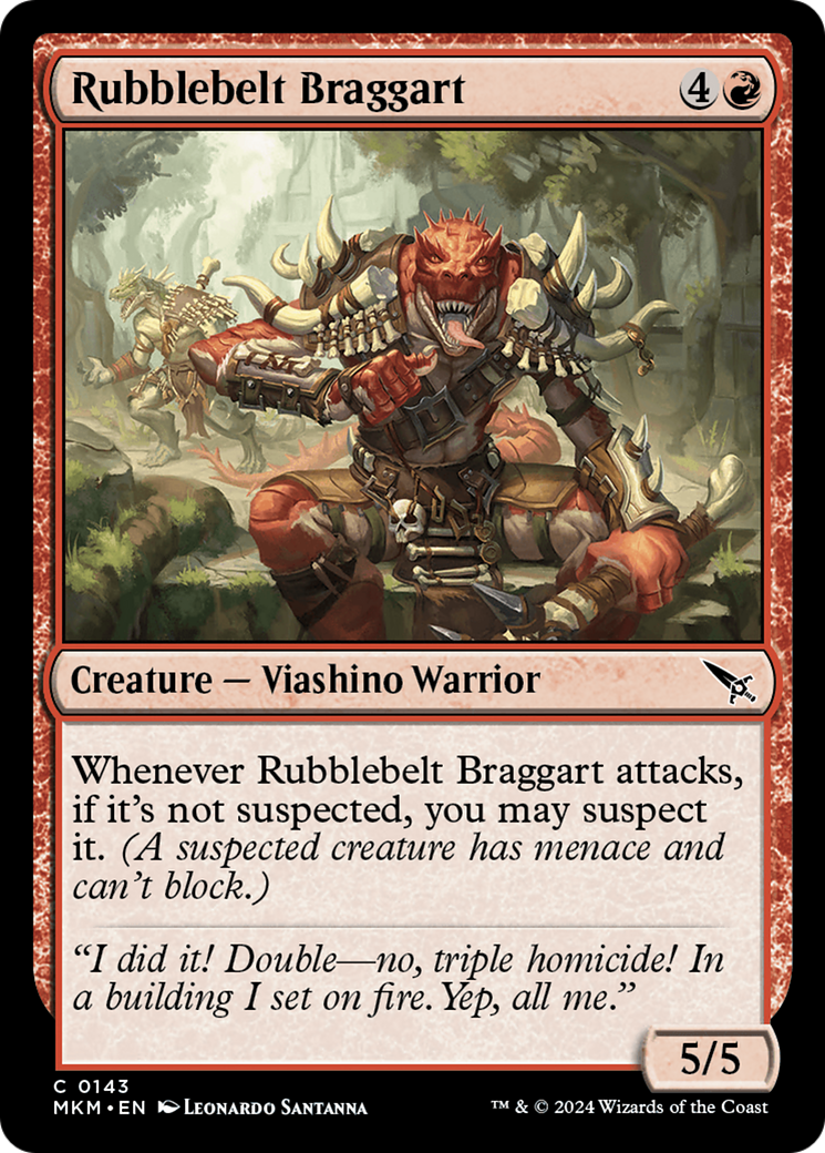 Rubblebelt Braggart [Murders at Karlov Manor] Foil