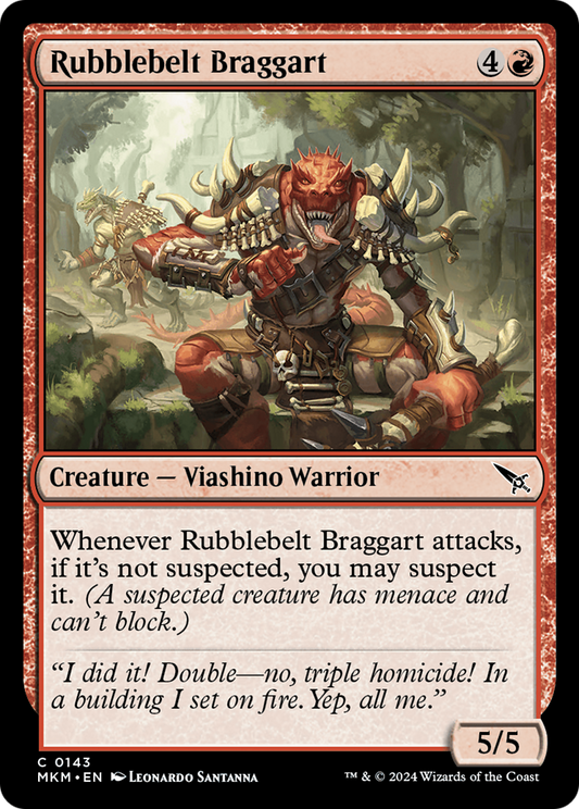 Rubblebelt Braggart [Murders at Karlov Manor] Foil