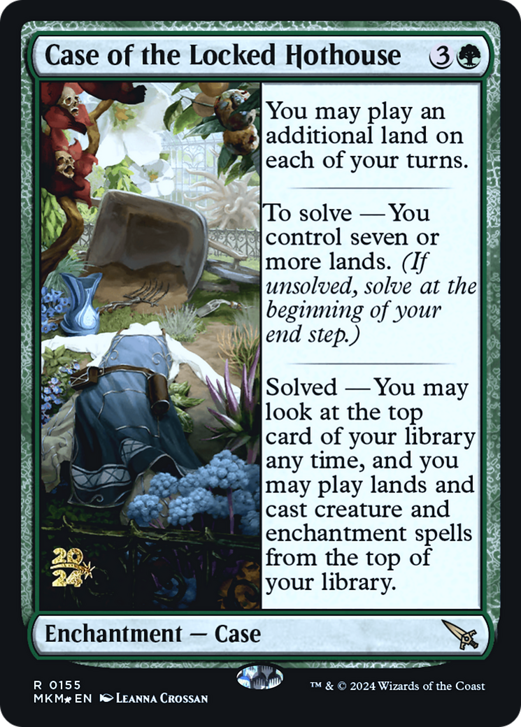 Case of the Locked Hothouse [Murders at Karlov Manor Prerelease Promos] | Silver Goblin